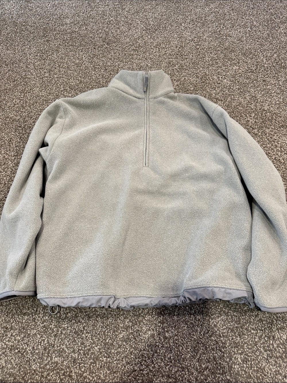 Aritzia Golden Light Gray Fleece Pullover - Picture 2 of 3